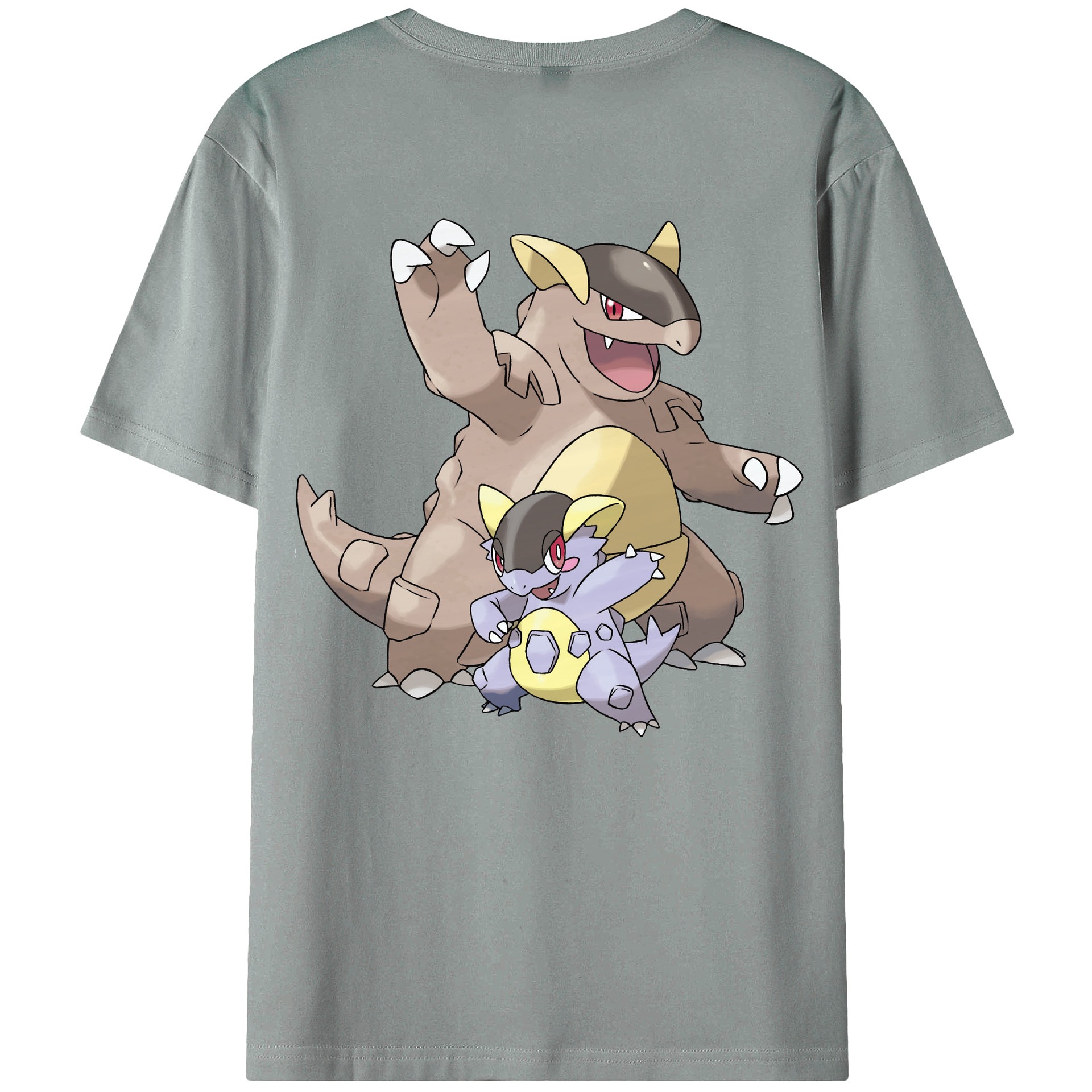 （画像用） ポケットモンスター Pokémon 綿100％ メンズ半袖Tシャツ（バックプリント） 通気性